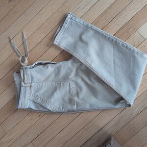 Judy Blue Tan Khaki Utility Cargo Pants Drawstring High Rise Size 11/30